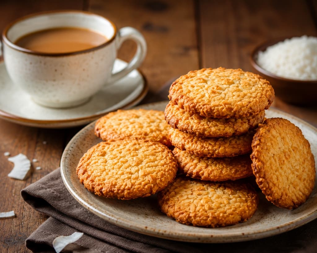 Crispy Coconut Cookies