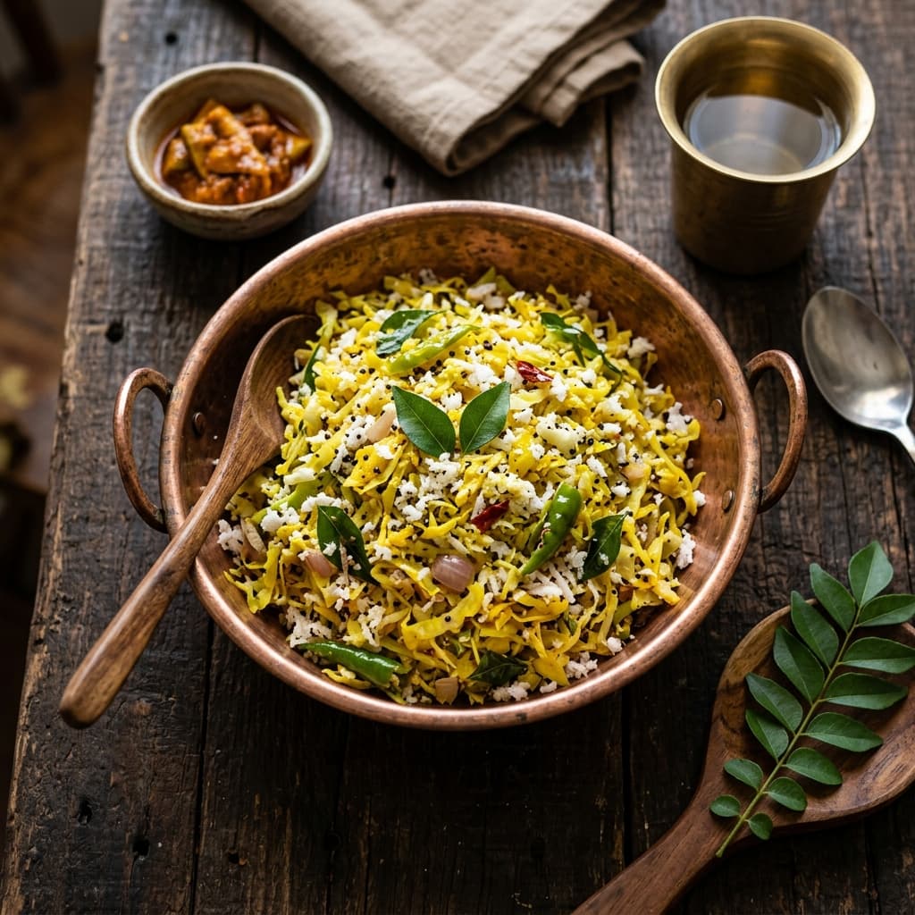 Kerala Cabbage Thoran
