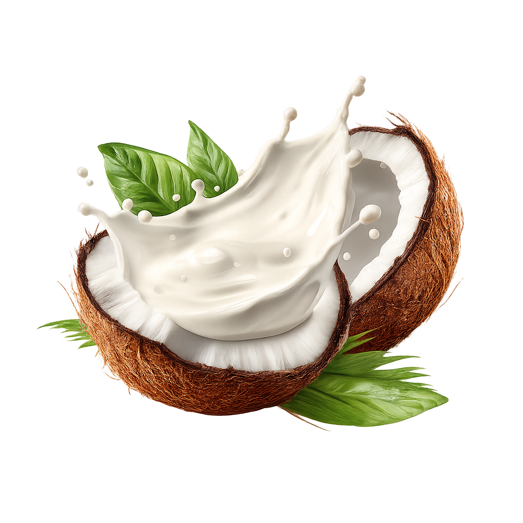 Coconut slow-dried to preserve flavor