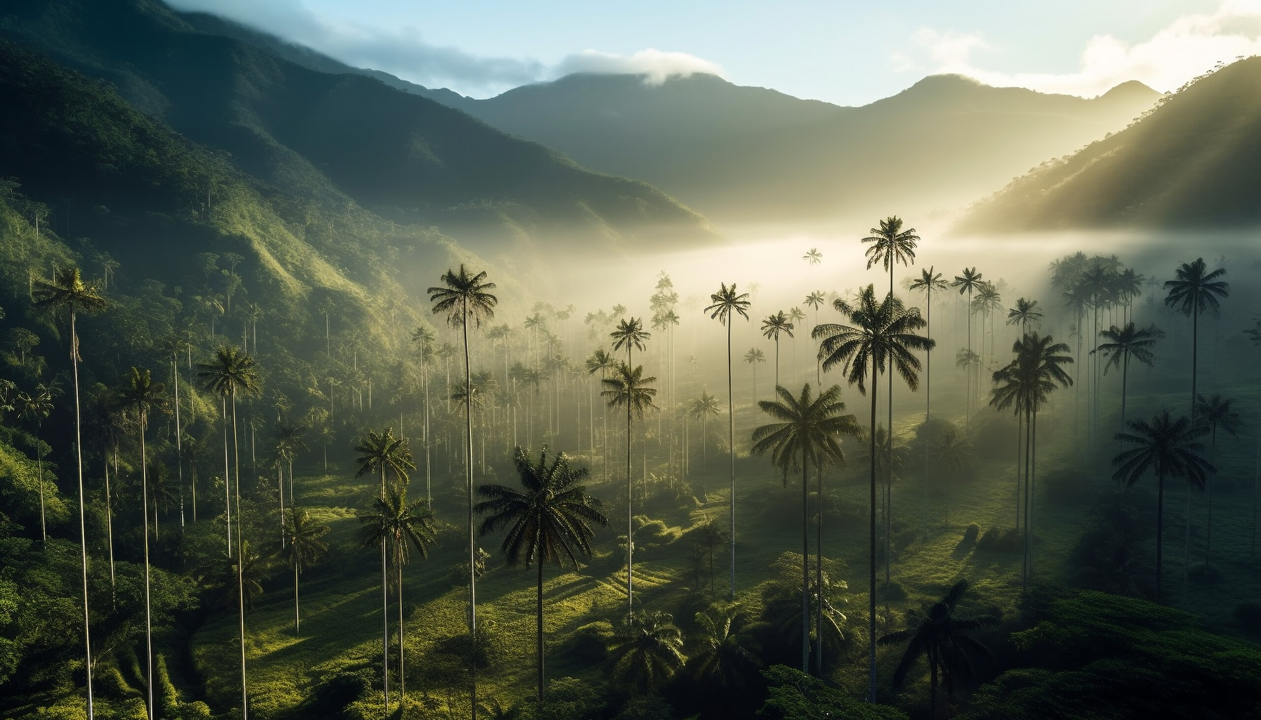 Coconut tree farm